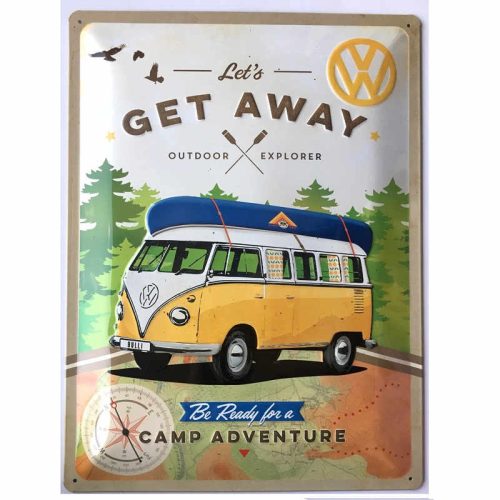 VW Bulli Lets Get away Sign