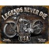 Legends Never Die Tin Sign