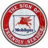 Mobil Friendly Service Tin Sign