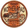 Route 66 Mother Road Round Tin Sign