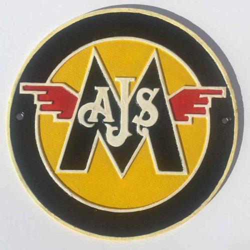 AJS Cast Iron Sign