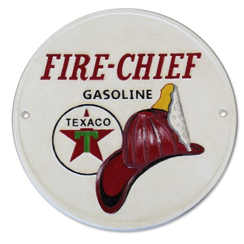 Texaco Fire Chief Cast Iron Sign