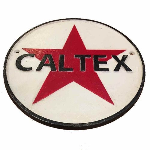 Caltex Cast Iron Sign