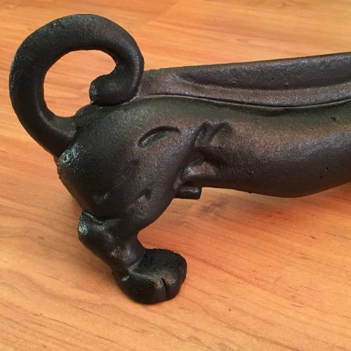 Cast Iron Dachshund Boot Scraper