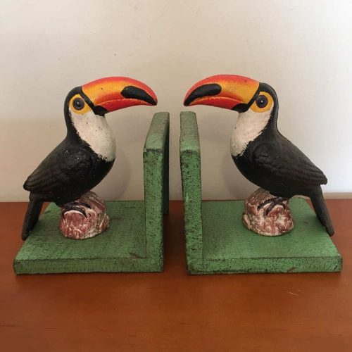 Cast Iron Toucan Bookends