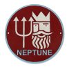 Round Cast Iron Neptune Sign