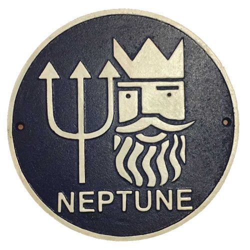 Neptune Sign Round Blue