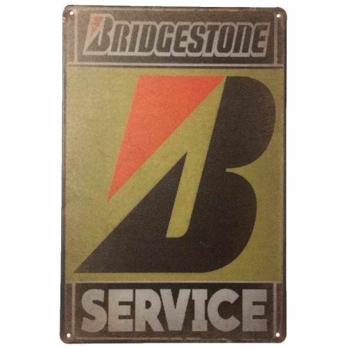 Bridgestone Service Tin Sign