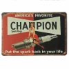 Champion Spark Plugs Tin Sign