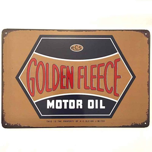 Golden Fleece Metal Tin Sign