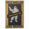Michelin Man Waving Tin Sign
