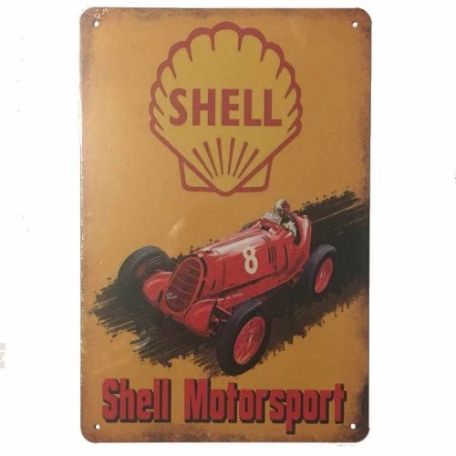 Shell Motorsport Car Tin Sign