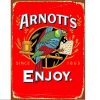 Arnotts Red Tin Sign