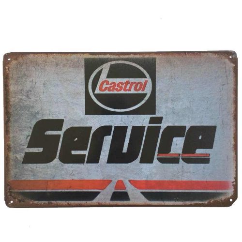 Castrol Service Tin Sign 30x20cm