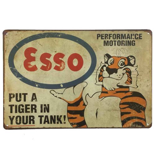 Esso Metal Tin Sign