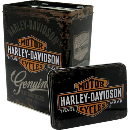 Harley Davidson Embossed Large Tin