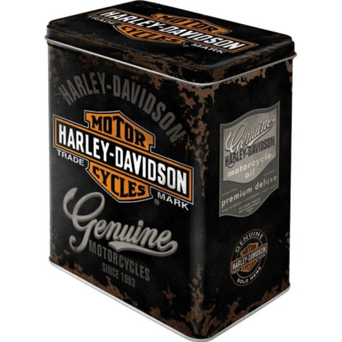 Harley Davidson Embossed Large Tin
