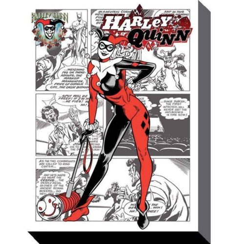 Harley Quinn Comic Canvas