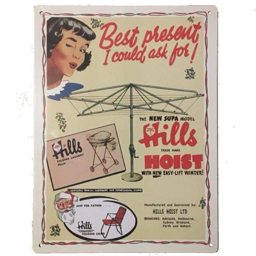 Hills Hoist Tin Sign