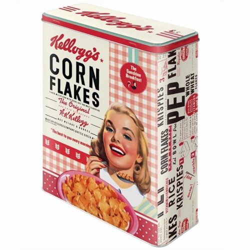 Kelloggs Girl Corn Flakes XL Storage Tin