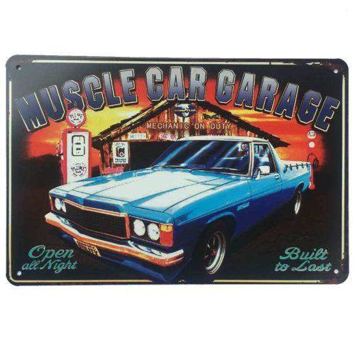 Muscle Car Garage Tin Sign