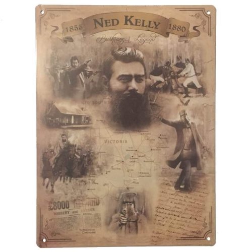 Ned Kelly Bushranger Legend Tin Sign