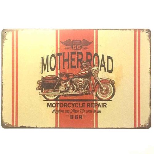 Route 66 Mother Road Tin Sign