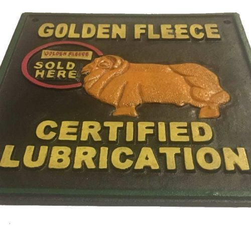 Golden Fleece Cast Iron Sign