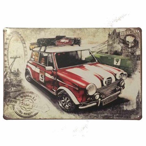 Red Mini Tin Sign