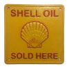 Shell Oil Sold Here Large Cast Iron Sign