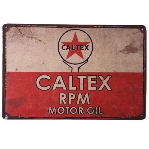 Caltex Tin Sign