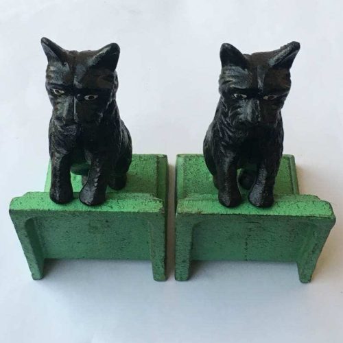 Cast Iron Scotty Bookends