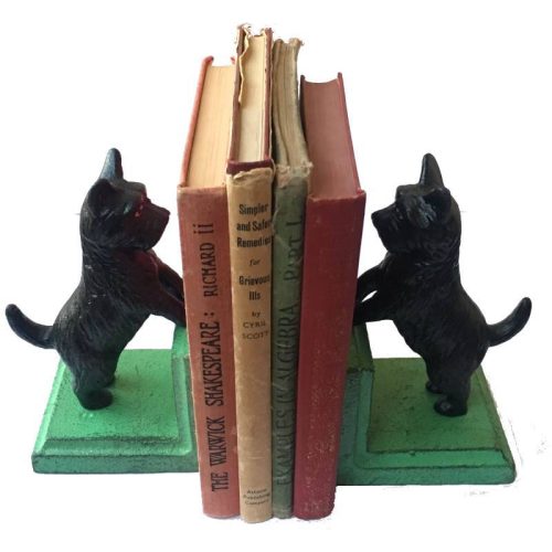 Cast Iron Scotty Bookends