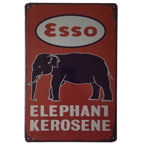 Esso Elephant Kerosene Tin Sign
