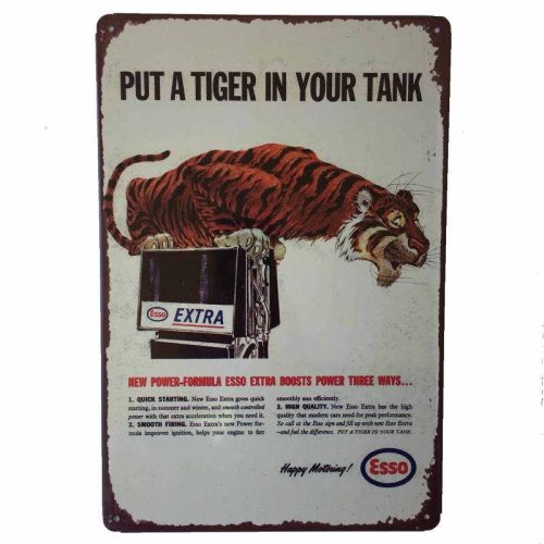 Esso Put a Tiger in your Tank Metal Sign