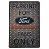 Ford Racing Fans Only Tin Sign