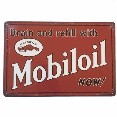 Gargoyle Mobiloil Now Sign