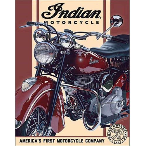 Indian 1948 Chief Tin Sign