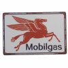 Mobilgas Metal Tin Sign