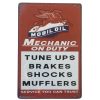 Mobiloil Mechanic on Duty Tin Sign