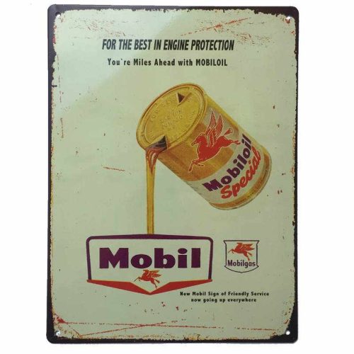 Mobiloil Special Tin Sign