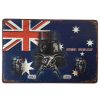 Ned Kelly Australian Flag Metal Sign