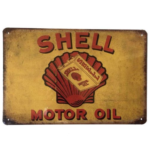 Shell Oil Can Tin Sign