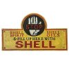 Stop Shell Cast Iron Sign