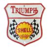 Triumph Shell Cast Iron Sign