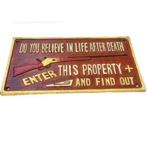 Winchester Cast Iron Plaque