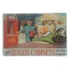 Shell Sealed Cabinets Sign
