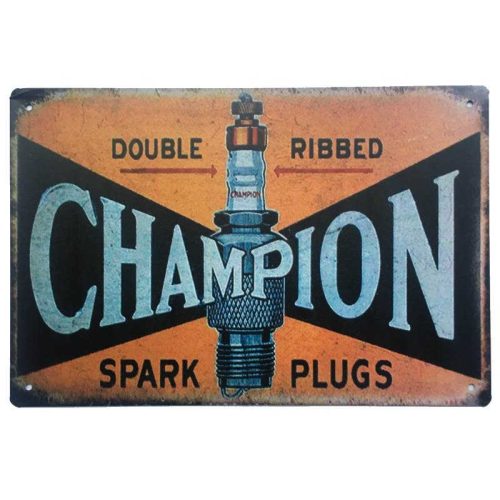 Champion Spark Plugs Sign