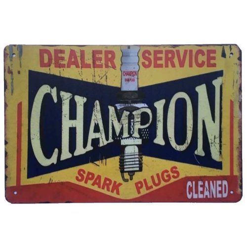 Champion Tin Sign