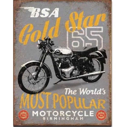 BSA 65 Gold Star Sign